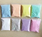 Разноцветные Бусины из пенопласта, мягкий пушистый слайм, игрушка, декоративный шар, экологически чистый пенополистирол, мини-бусины для художественного Ремесла, декора, 2-4 мм