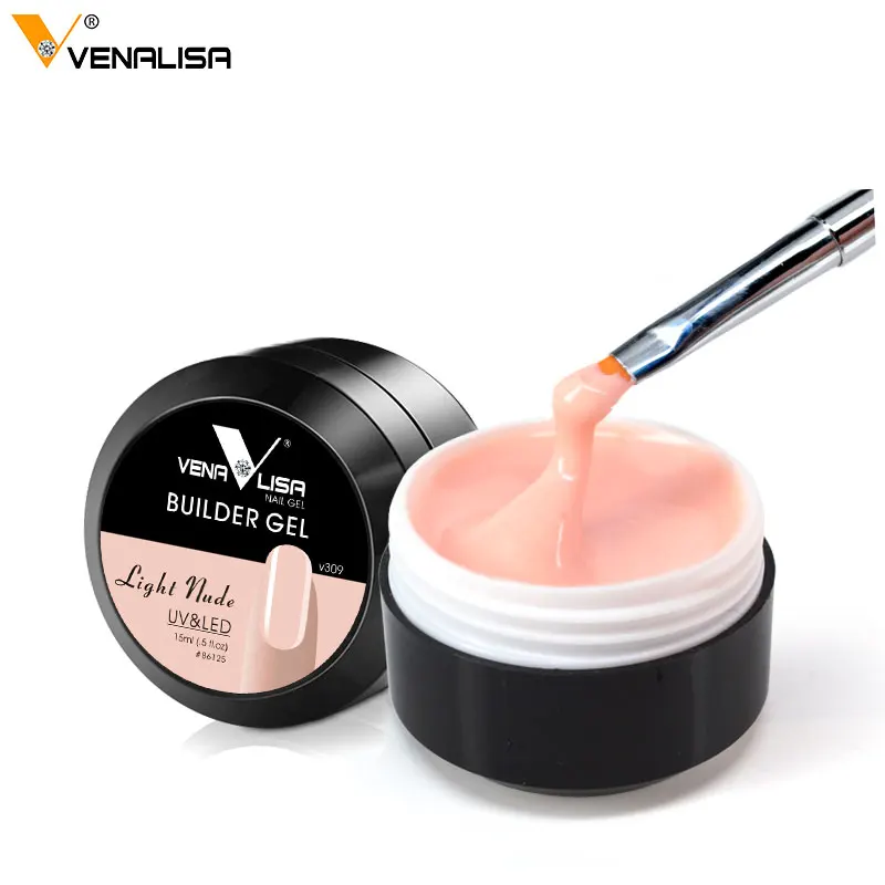 CANNI, поставка, гель, посылка Venalisa, 15 мл, гель для ногтей, 12 цветов, гель для наращивания ногтей, дизайн ногтей, удлинение, камуфляжный гель - Цвет: v309