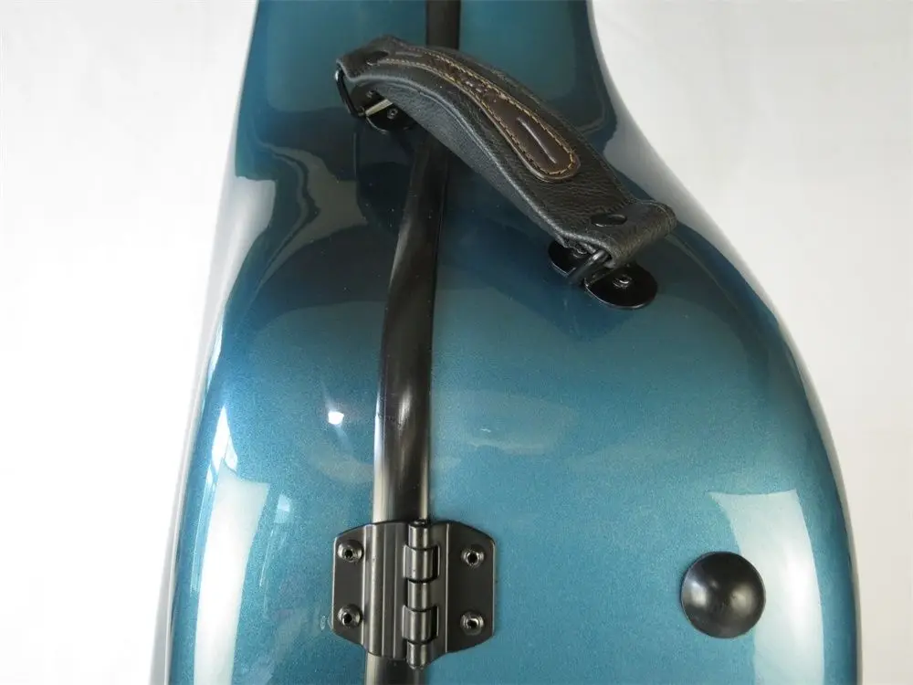 Красивый чехол для виолончели из углеродного волокна голубого цвета 4/4