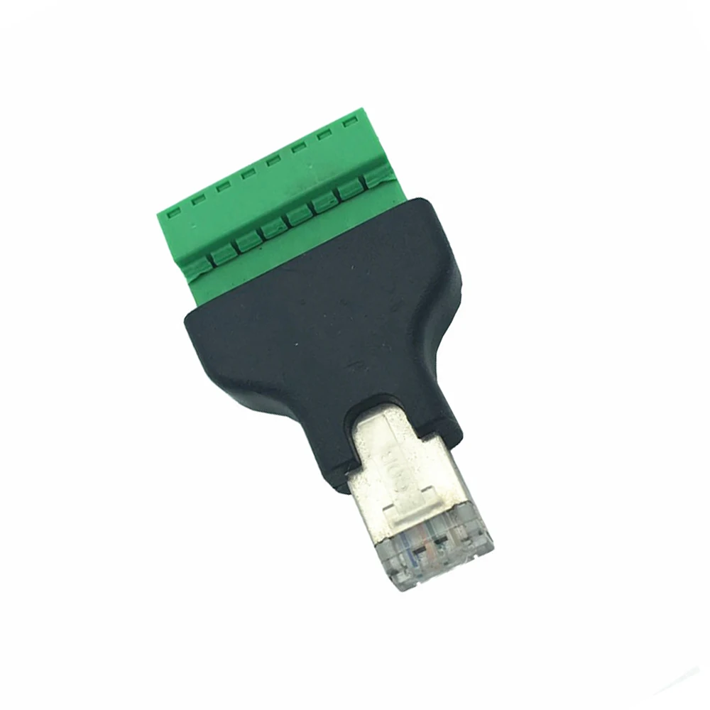 Новый Ethernet RJ45 штекерным AV Винтовые клеммы коннектор адаптер сот Радио Ham