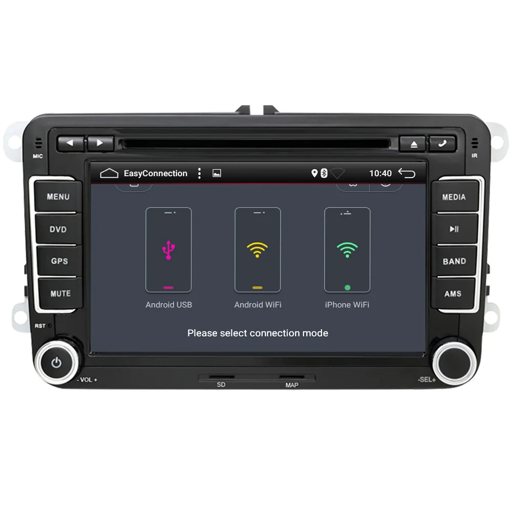 Quad сердечники 2 Din Android 7 1 VW Car Audio DVD плеер gps для гольфа 6 поло Бора JETTA B6 PASSAT tiguan SKODA