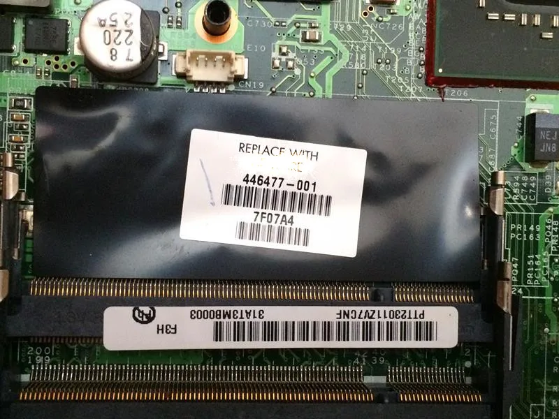 Б/у материнская плата 446477-001 для ноутбука HP DV6500 100% ПРОВЕРЕНО ОК - купить по