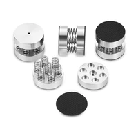 douk auido 4pcs aluminum spring float isolation stand speakers spikes for hifi cd players amplifier accessories