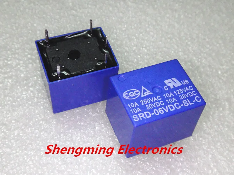 10 шт 5pins SRD-05VDC-SL-C SRD-12VDC-SL-C SRD-24VDC-SL-C SRD-03 06 09 48VDC-SL-C 3V 5V 6V 9V 12V 24V 48V 10A 250VAC реле
