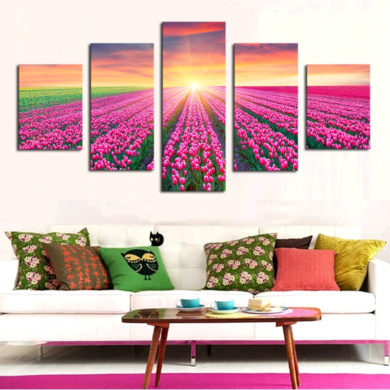 2017 Ограниченная серия современных роз Hd Картина на холсте Печать настенное