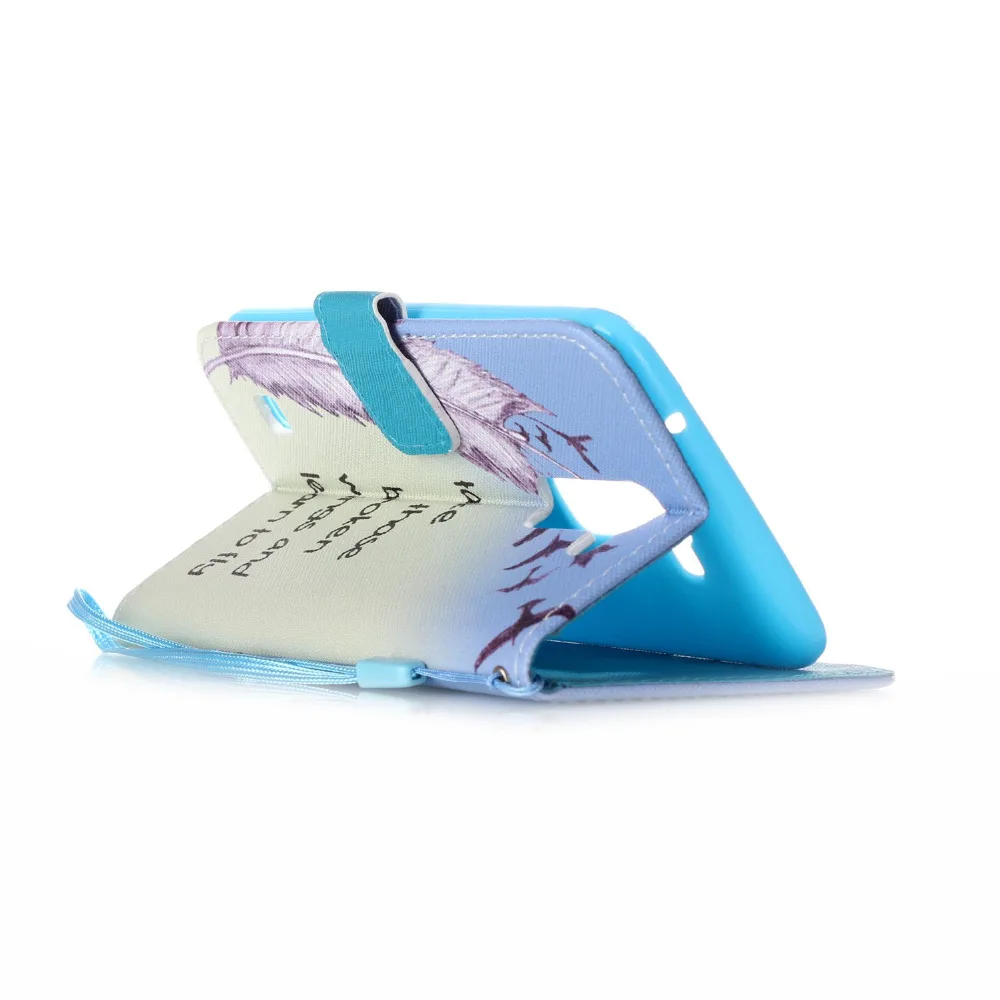 Принять Эти Сломанные Крылья Pattern Кожа Флип Кошелек Подставка Чехол Аргументы За