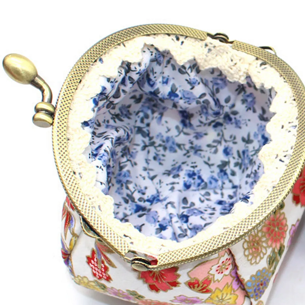Aelicy Women Short Printing Flower Snacks Coin Purse Holders Wallet Bag Leather Credit Id Card Holder Key Handbag | Багаж и сумки