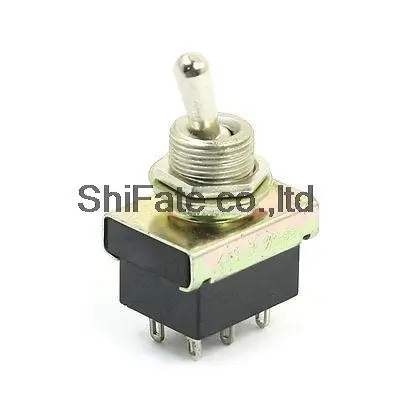 Фото AC 220V 3A 2PDT ВКЛ-ВЫКЛ 2 положения 6 контактный запирающий переключатель KN3-3 черный AC 220V 3A 2PDT ВКЛ-ВЫКЛ 2 положения 6 контактный запирающий переключатель KN3-3 черный
