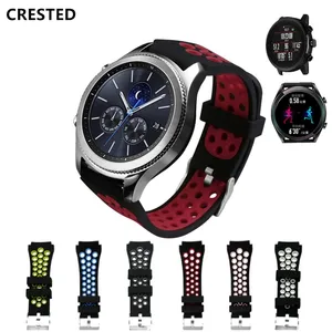 Хохлатая спортивный ремешок для Samsung Gear S3 Frontierклассический силиконовый замена запястье резиновый ремешок для Samsung Gear S3