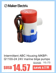 Водяной насос MKBP-G350-12/24 Рабочее колесо насоса термо пластичная 350GPH 12/24V правило Трюмные насосы погружные насосы
