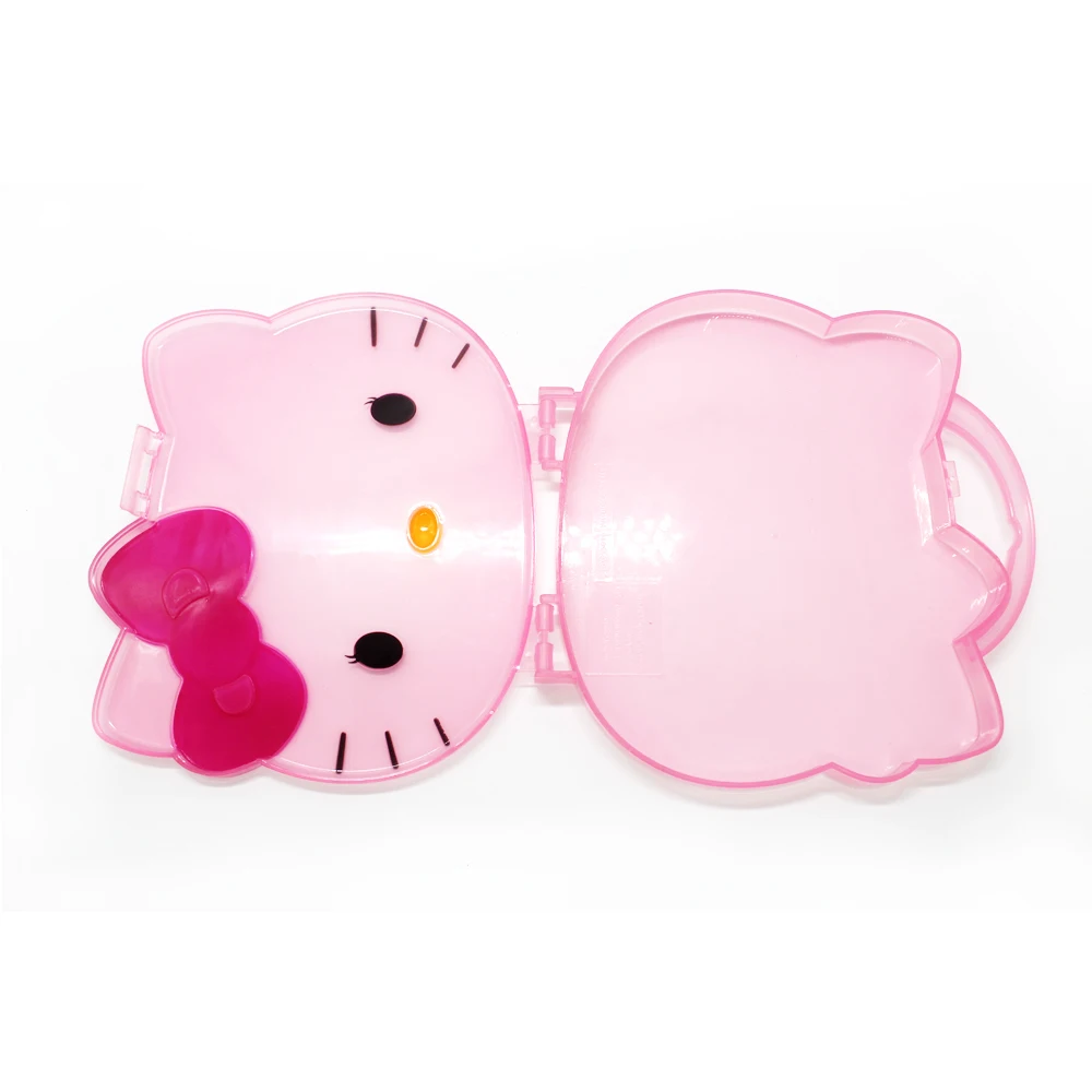 Hello Kitty1 stationery kawaii pink girl cute storage multifunction pencil box office school supplies staionery plastic case NEW |