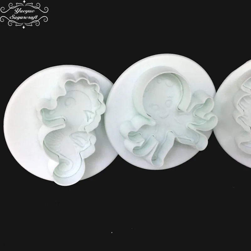 Yueyue Sugarcraft океанская морская Конская пластиковая помадка резак форма для торта