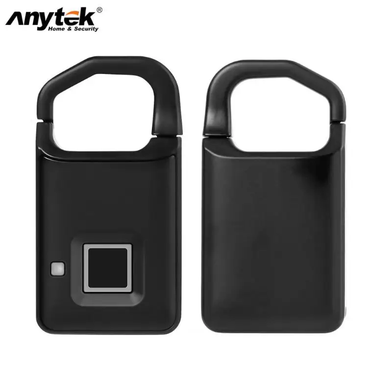 Anytek P4 отпечаток пальца Замок USB Перезаряжаемый умный без ключа Противоугонный чемодан с висячим замком дверной замок Противоугонная способность