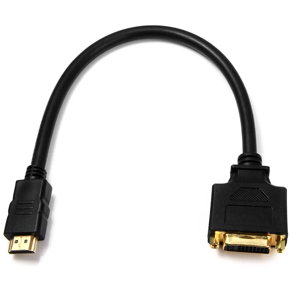 

Кабель-преобразователь DVI мама-HDMI папа для ПК ноутбука HDTV 20 см