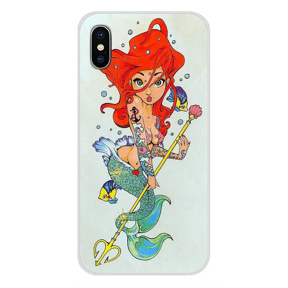 TPU Чехлы для Samsung Galaxy S3 S4 S5 Mini S6 S7 Edge S8 S9 S10 Lite Plus Note 4 5 8 9 Татуированная принцесса