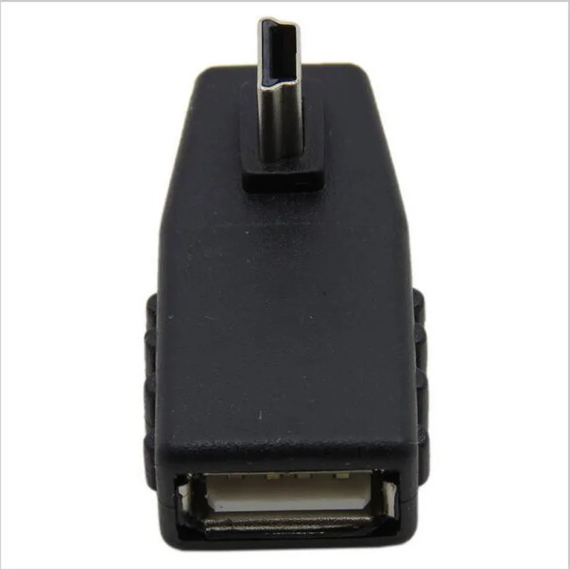 Мини USB 5Pin штекер гнездо 90 градусов угловой преобразователь разъем Синхронизация