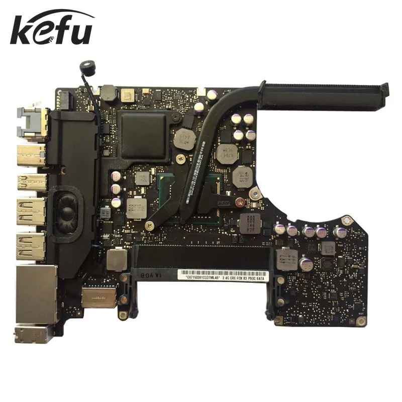 KEFU материнская плата для ноутбука Macbook Pro 1" A1278 1278 i5 2,4 ГГц 820-2936-A 820 2936 Mid 2011 не включают динамики и радиатор