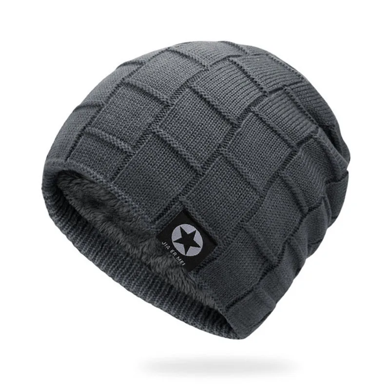 Бренд Skullies Beanies, Мужская зимняя шапка, зимние шапки для мужчин, зимняя вязаная шапка, женская шапка, Homme, чулок, шапка s - Цвет: Gray