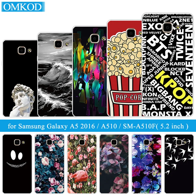 5.2 inch Mainstream Fundas For Galaxy A5 2016/A510F Soft TPU Silicone Coque Transparent Samsung A 5 2016 510F Phone Cases | Мобильные