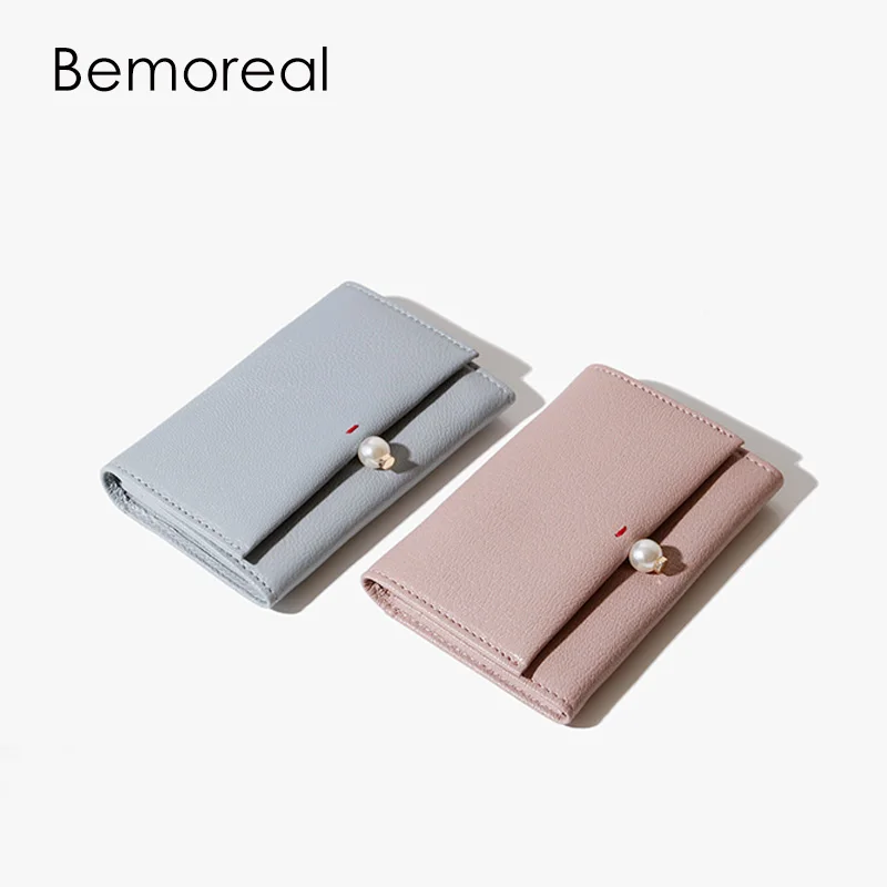 Кошелек Bemoreal из натуральной кожи для женщин новый бумажник козьей в Корейском