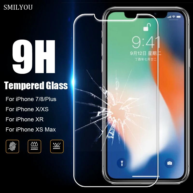 Защитное закаленное стекло для iphone 7 6 6s 8 plus 11 pro XS Max XR X 5 5S 5E 4S 4 экрана | Мобильные
