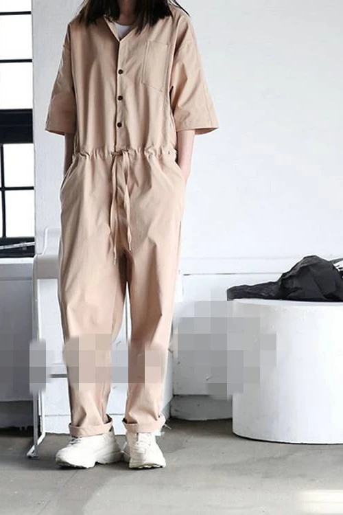 

Korean version of hipster men's jumpsuits hip hop suits short-sleeved pantsuits S-6XL! High quality men's wear in large size
