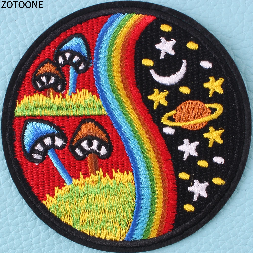 ZOTOONE индивидуальные нашивки с изображением инопланетянина для одежды вышивкой и