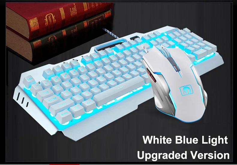 Технология M398 проводной светодиодный Эргономичный Usb игровой клавиатуры мышь комбинированная подсветка 2000 dpi комплекты оптической мыши+ коврик для мыши