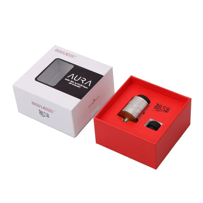 100% Оригинальный резервуар Digiflavor Aura RDA 1 5 мл емкости рапылителя с шаговым зажимом