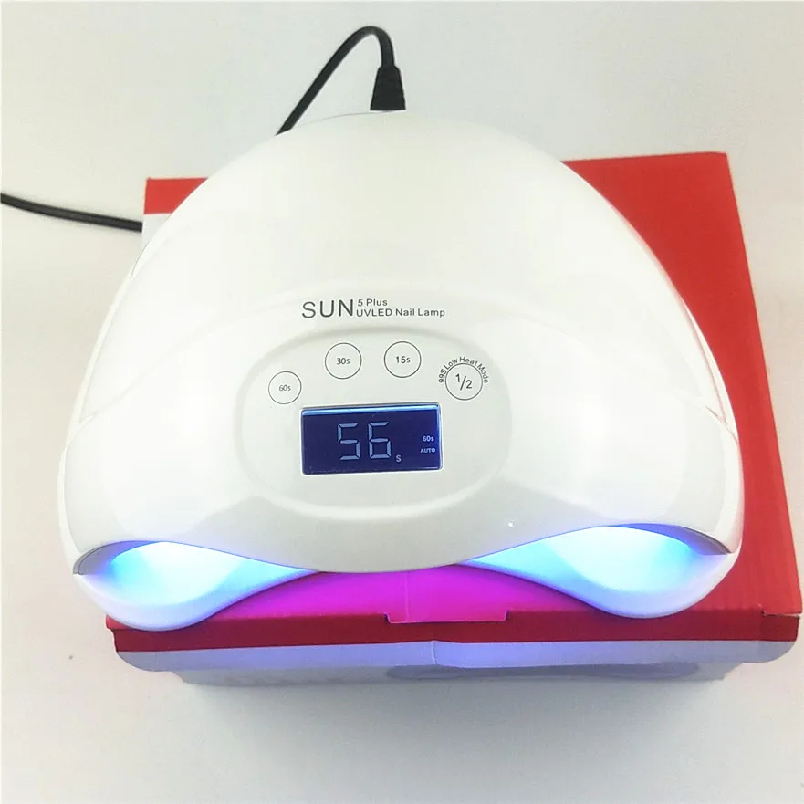 УФ лампа SUN5 plus 48 Вт 24/28 светодиодов таймер 30s/60s/99s|nail dryer machine|dryer machineled lamp nail |