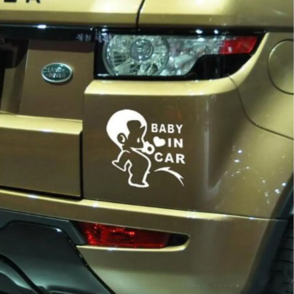 Милый Забавный JDM ребенок мальчики в машине на борту автомобиля стикер для окна