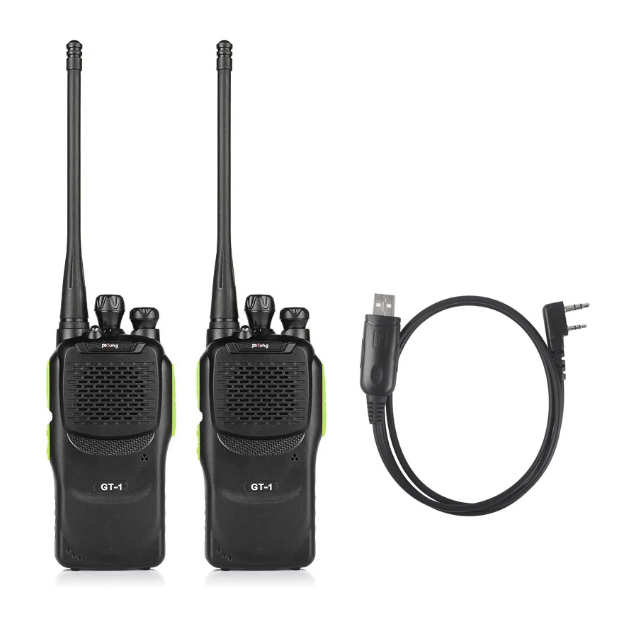 Из 2 предметов Baofeng Pofung UV GT 1 UHF 400 470 МГц 5 Вт 16CH двухстороннее Ham Радио иди и болтай
