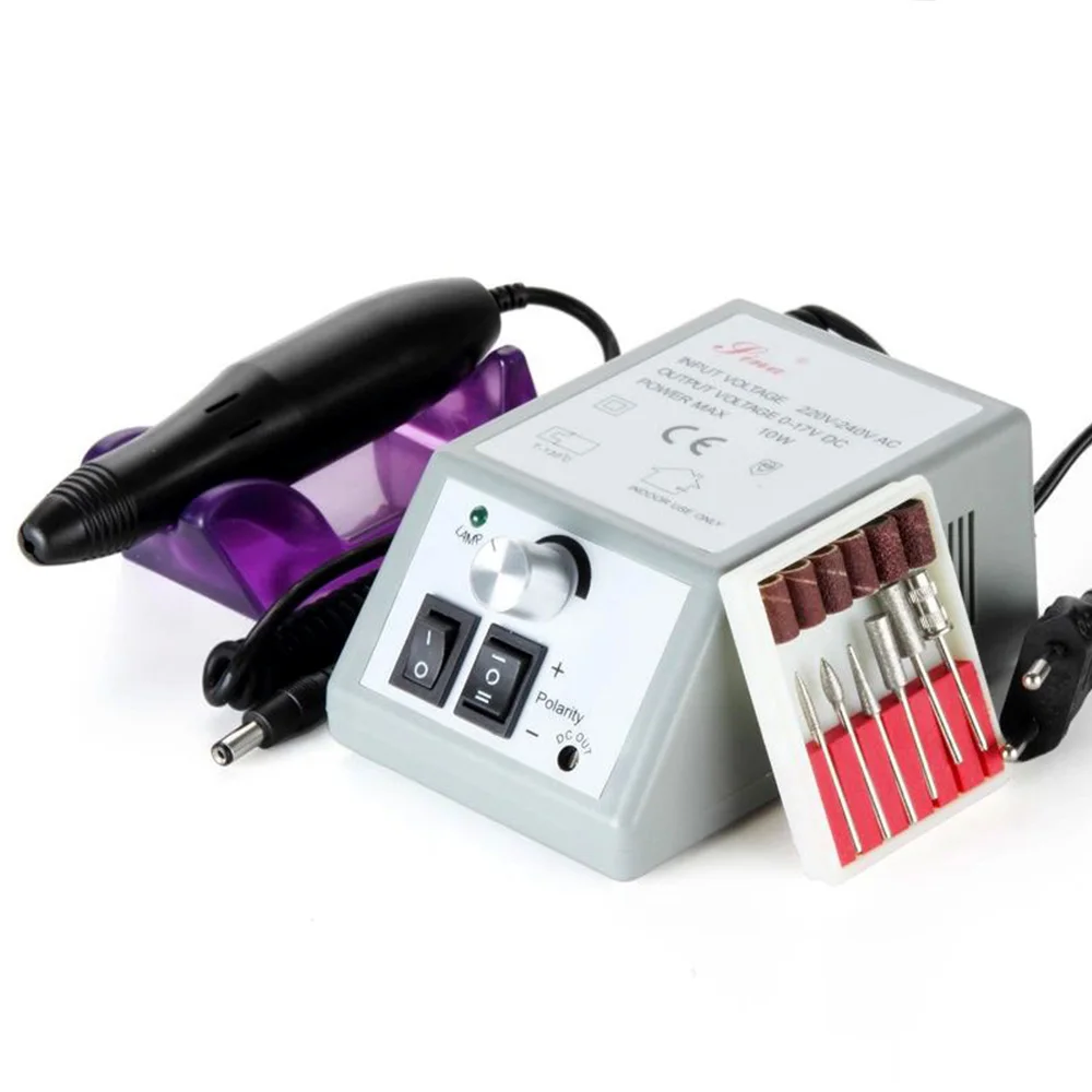 lectric Nail Drill Manicure Set File Pedicure Pen Machine Kit With Extra Ceramic Bit Sanding bands | Красота и здоровье