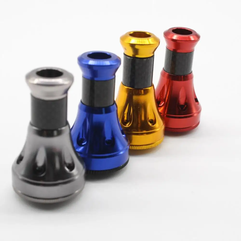 

1pcs/pack fishing reel handle grip knob imported beering metal mixed with carbon fiber modified grip super knob for all reel DIY
