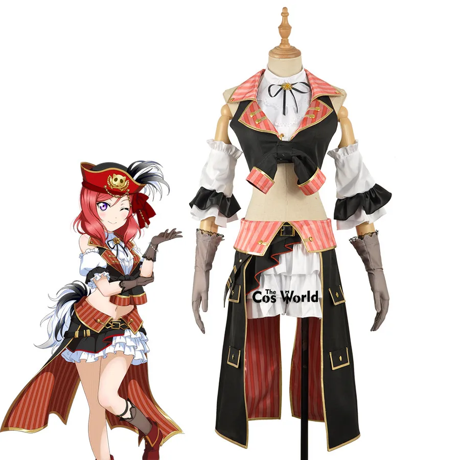 Love Live School Idol Project Nishikino Maki Sea пиратство Пираты Топы фартук платье униформа наряд