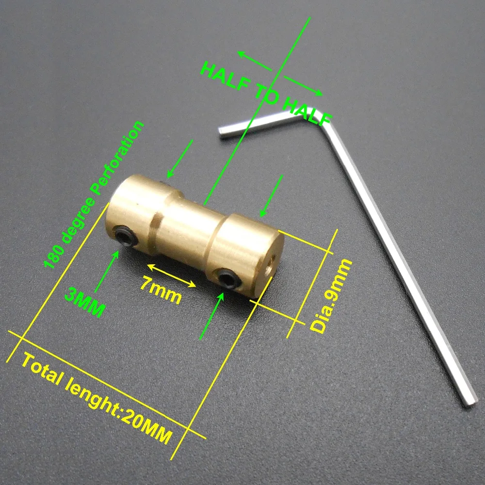 

100 шт., гибкие медные соединители для вала M2 M2.3 M3 M3.17 M4 M5 M6