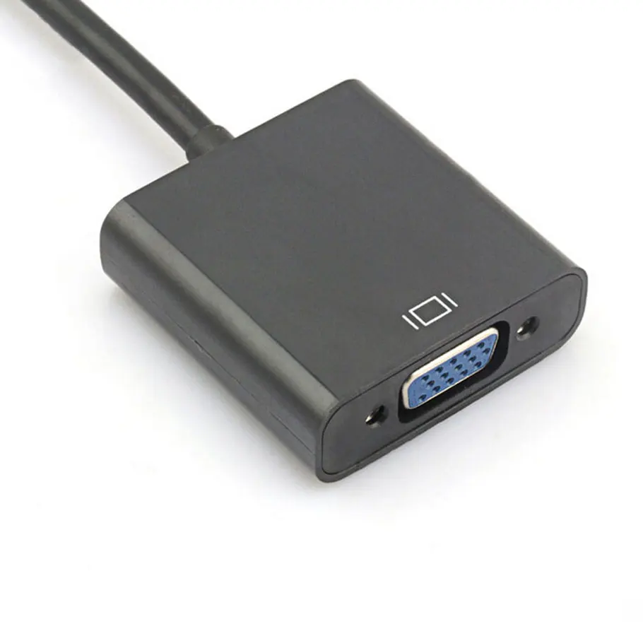 Новинка 2021 г. переходник DisplayPort папа-мама VGA M/F для ноутбука HP/ Dell/ Lenovo/ Toshiba черный |