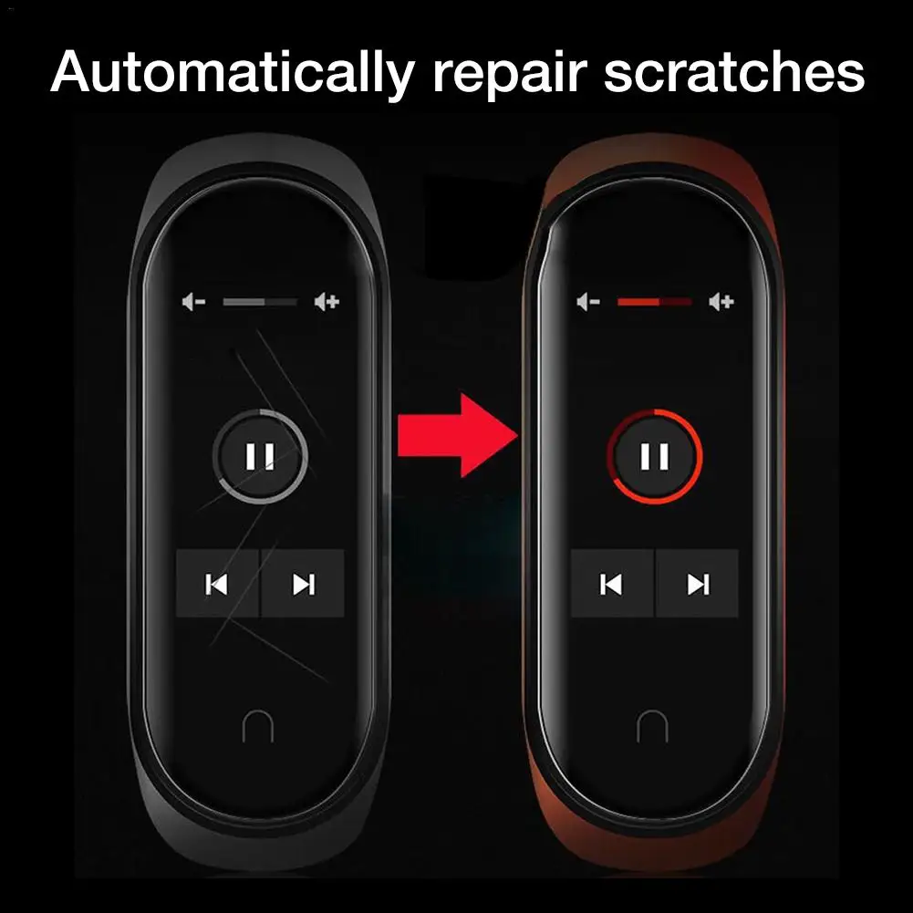 Защитная пленка для Xiaomi Mi band 4 полноэкранная 3D HD M4 гидрогель и ТПУ нано мягкая