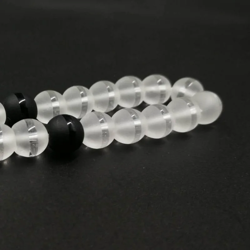 Хрустальный Розарий черный Белый Цвет Матовый хрусталь tasbih популярный стиль