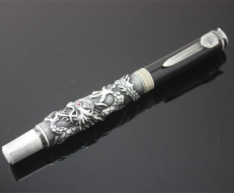 Jinhao роскошные подарочные ручки 3D металлическая перьевая ручка Dragon с