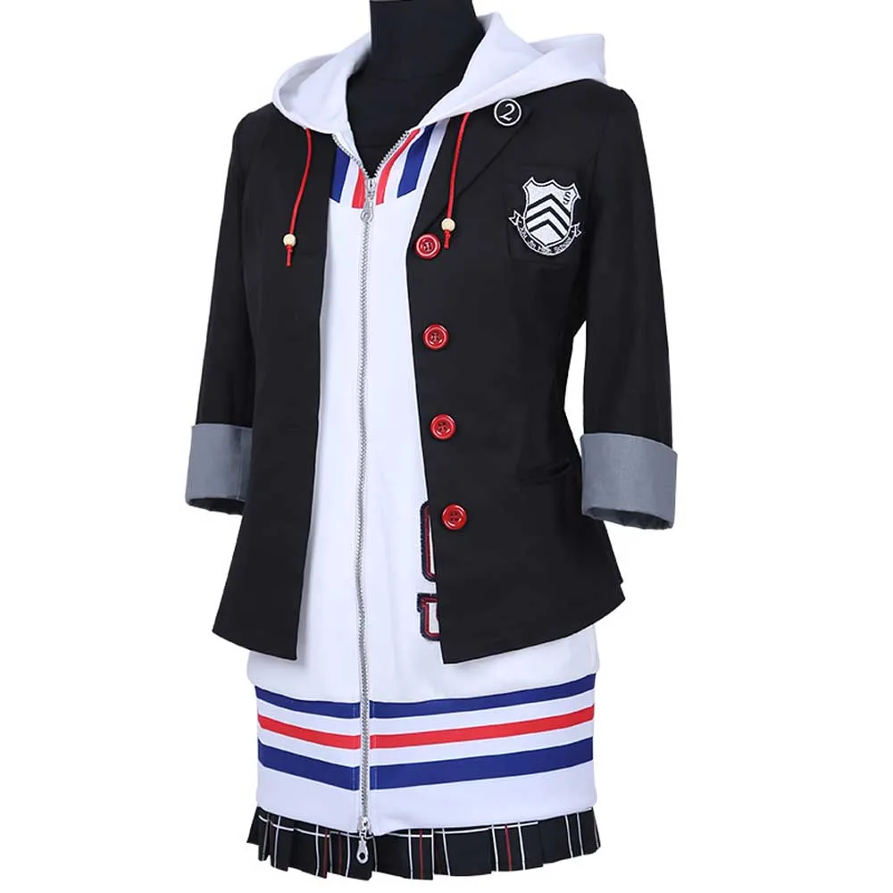 VEVEFHUANG Ann Takamaki Косплэй Persona 5 Анны костюм полный комплект униформы куртка юбка и