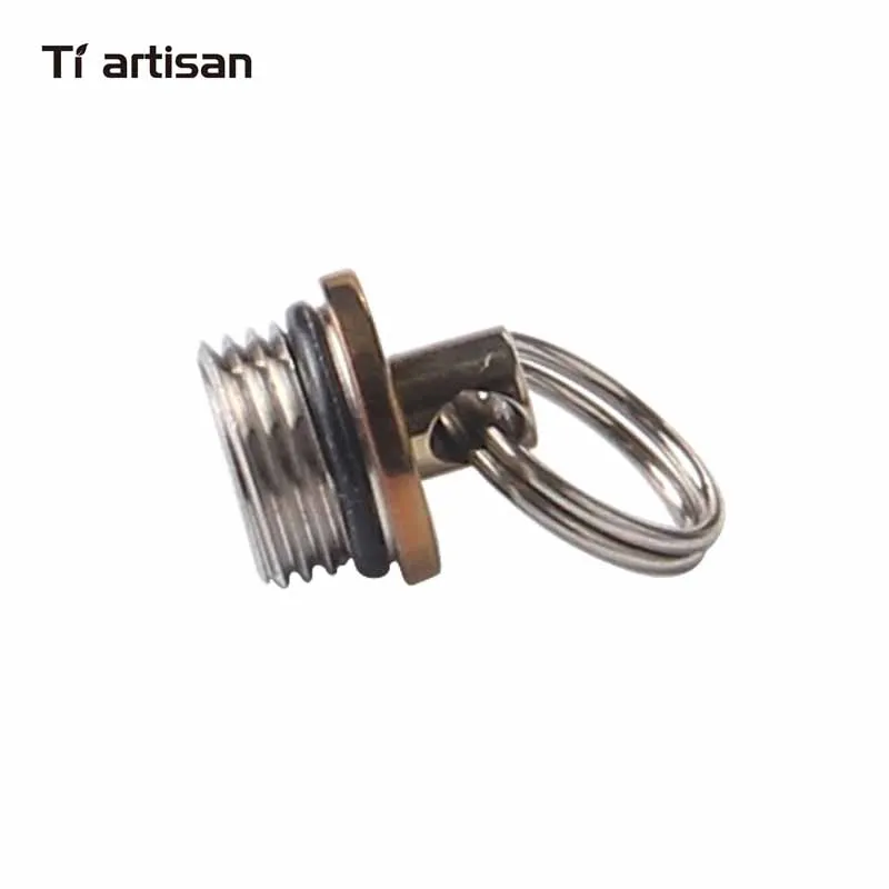 Tiartisan Открытый Кемпинг Аксессуары Портативный пуля из титана кулон водонепроницаемый ящик с брелком и necklace ем
