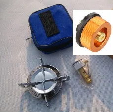 Открытый Spilt Пикник горелки кемпинг газовые плиты AT6313 - Цвет: Stove with Adapter