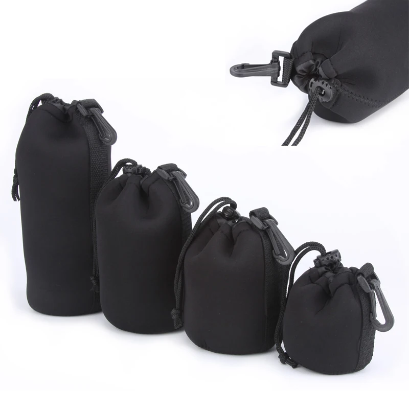 Lens Bag Soft Neoprene Waterproof Dslr Lente Cover Case Stor
