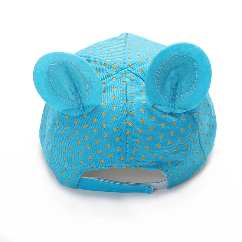 Dots Baby Cap Mouse Cotton Girls Boys M Baseball Sun Hat With Ear Spring Summer Hats For Boy Girl 2018 Accessories | Детская одежда и