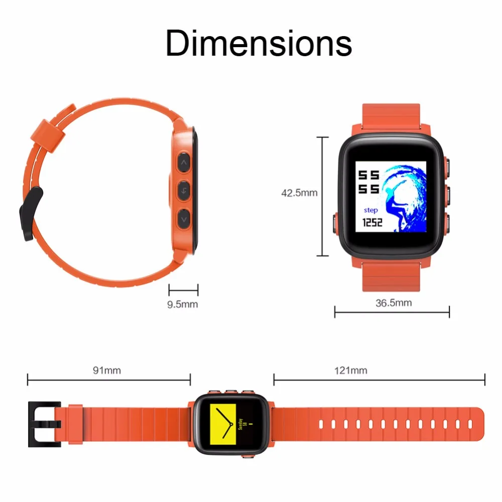 SMAWATCH SMA-Q2 Smartwatch 1 28 &quotBluetooth сердечного ритма трекер Smart Sport Фитнес часы шагомер для