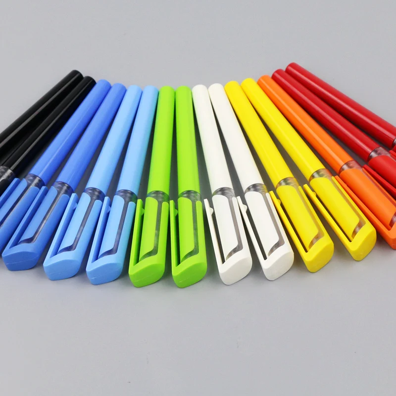 500 pcs/lot Gel Pen Capped Snap-On Advertising gift pen custom with logo | Pens