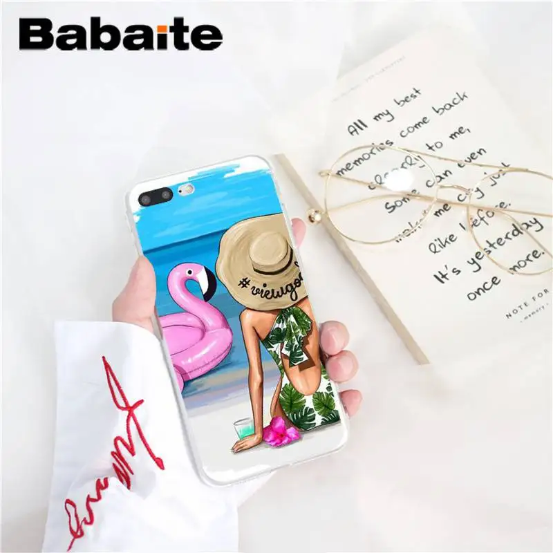 A5 Babaite Модный мягкий чехол для телефона для девочек, для отдыха, шоппинга, для iPhone X, XS, MAX, 6, 6 S, 7, 7 plus, 8, 8 Plus, 5, 5S, XR, 10, 11, 11pro, 11promax - Цвет: A5
