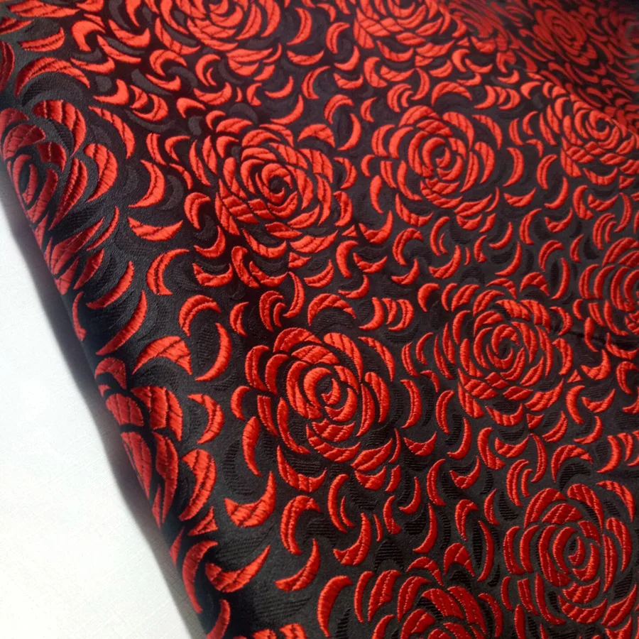 Жаккардовая жаккардовая парчовая шелковая ткань для рукоделия платье сделай сам