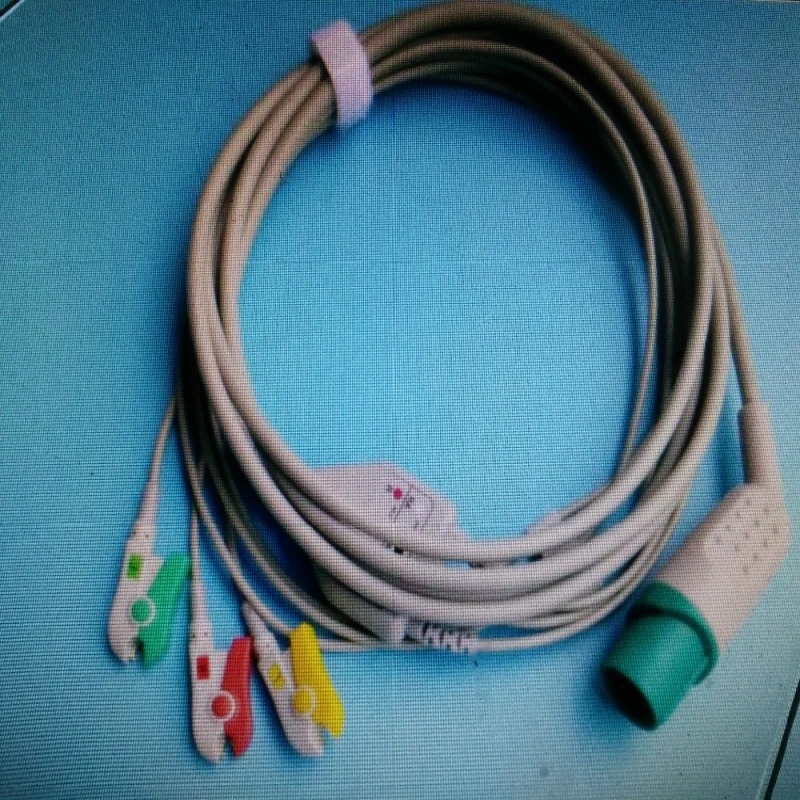 Совместим с Nihon Kohden BSM 7102A TEC 5200A дефибриллятором 7631 терпеливым монитором ECG leadwire Cable